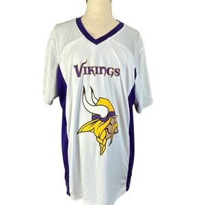 Minnesota Vikings Jersey Men’s Medium NFL Flag Football Reversible Purple White